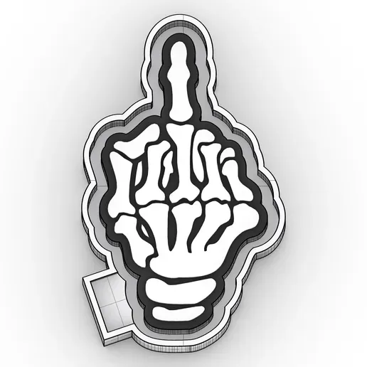 FU Skelton Hand Mold
