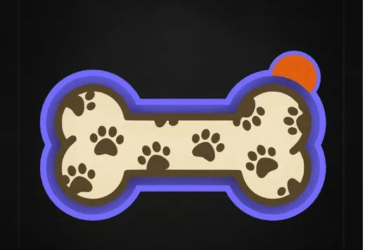 Paw Dog Bone Mold
