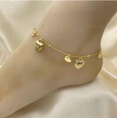 Heart Design Anklet