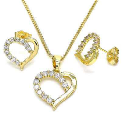 Heart Design with White  Zirconia