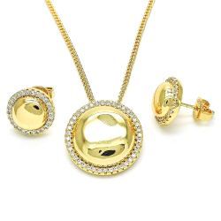 Ball with White Cubic Zirconia Set