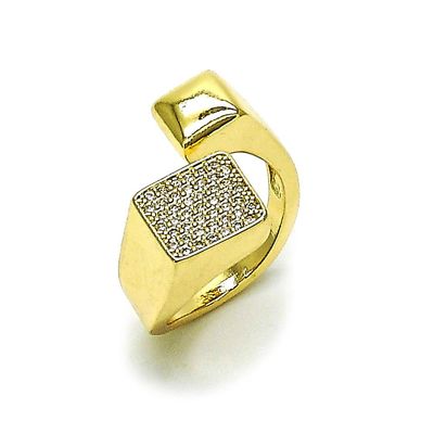 Cube zirconia ring