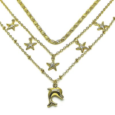 Trio chain fish and star