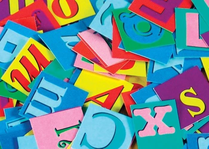 ALPHABET PASTING PIECES