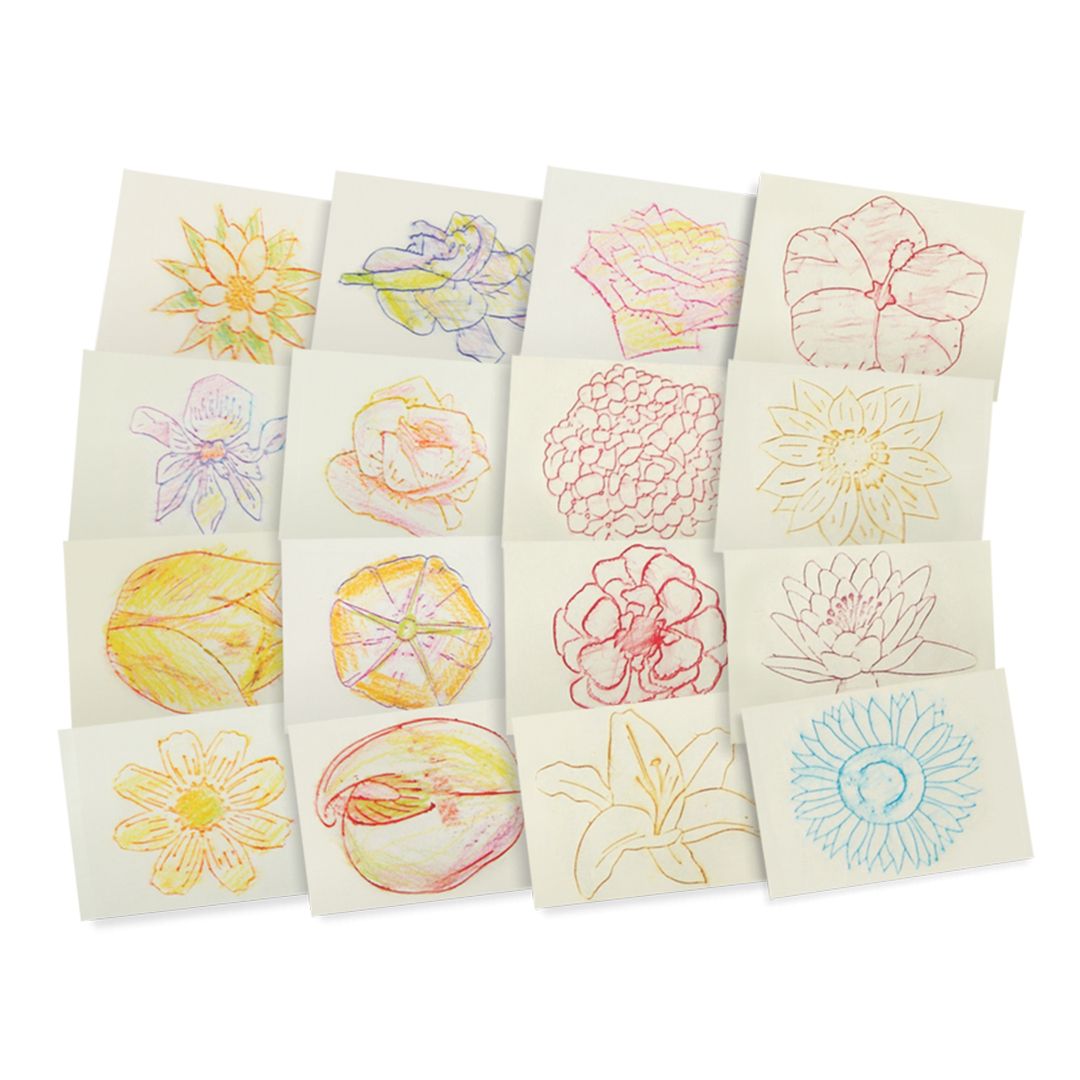 FLOWERS RUBBING PLATES