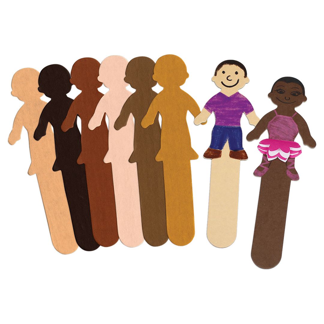 SKIN TONE KIDS CRAFT STICKS