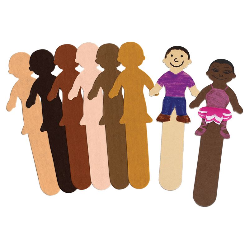 SKIN TONE KIDS CRAFT STICKS