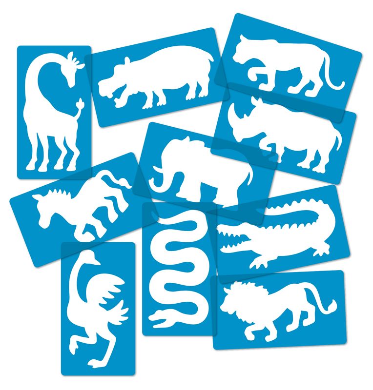 SAFARI ANIMAL STENCIL TRACERS