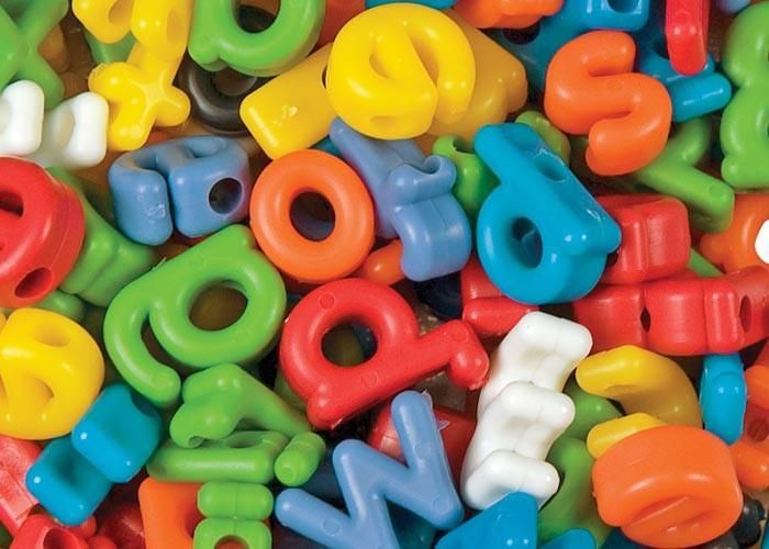 LOWER CASE LETTER BEADS