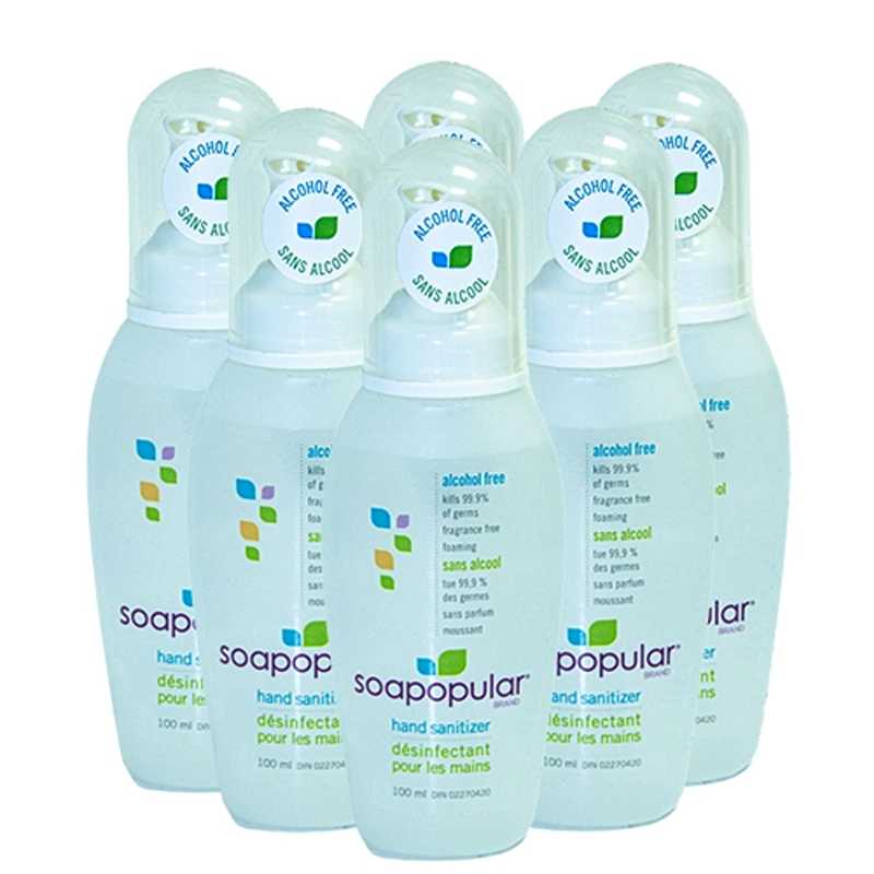 SOAPOPULAR ALCOHOL-FREE HAND SANITIZER 100ML - (6/CS)