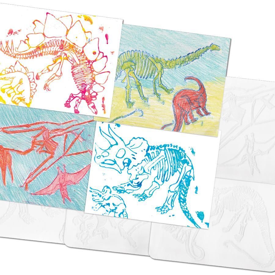 DINOSAUR RUBBING PLATES