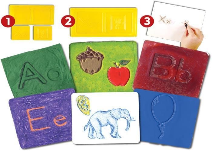 ALPHABET MATCH & RUB SET