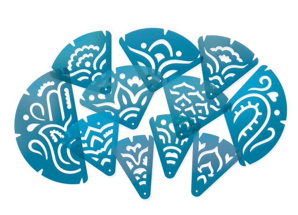 FRACTION MANDALA STENCIL TRACERS