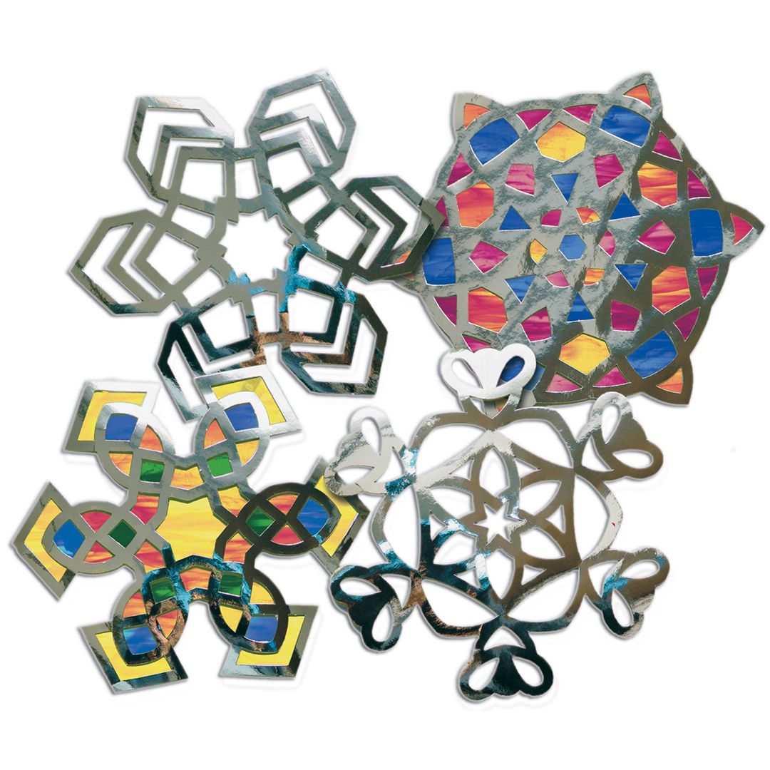 SNOWFLAKE STAINED GLASS FRAMES