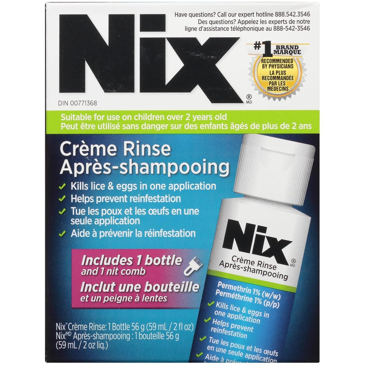 Nix Ultra 2 in 1 Lice Elimination System with Comb