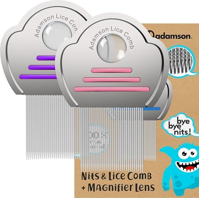 Metal Lice Combs for Kids - 2/PK