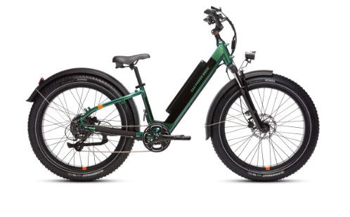 RadRover™ 6 Plus Electric Fat Tire Bike, Size: Step-Thru, Color: Steelhead Green