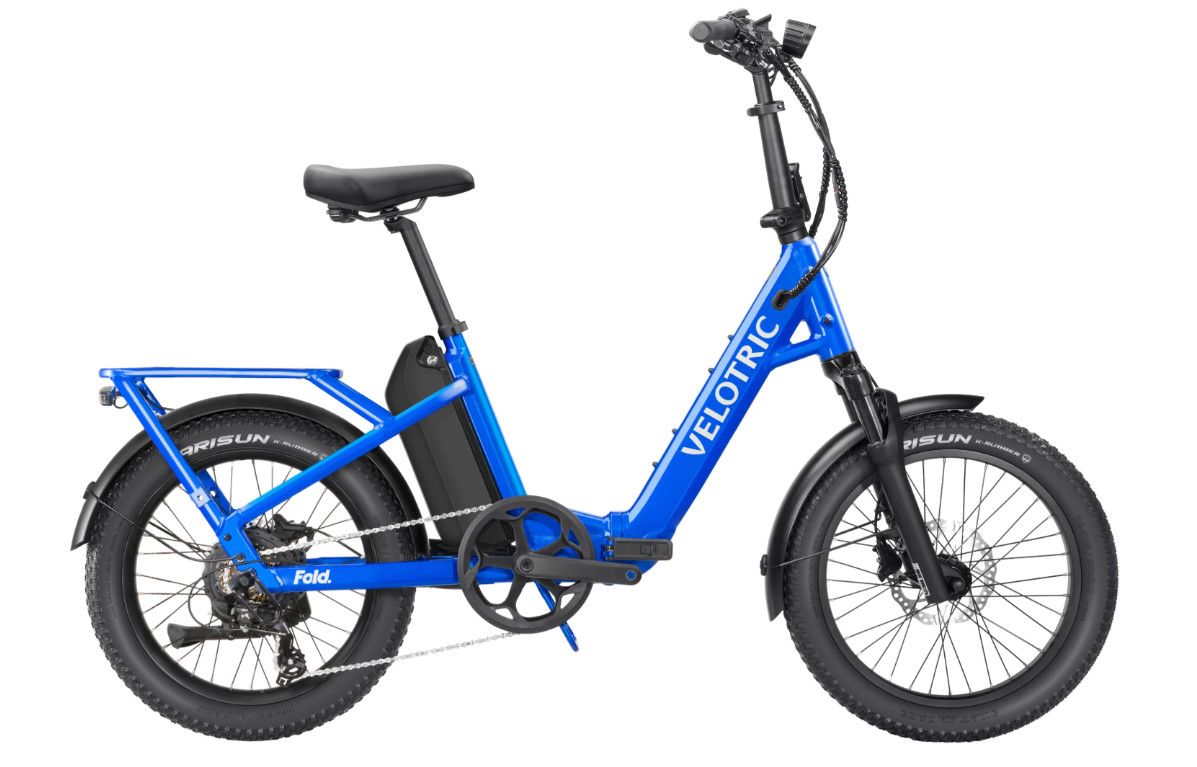 Velotric Fold 1 Plus Ebike, Color: Electric Blue
