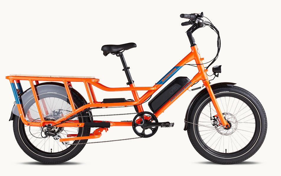 RadWagon™ 4 Electric Cargo Bike, Color: Orange