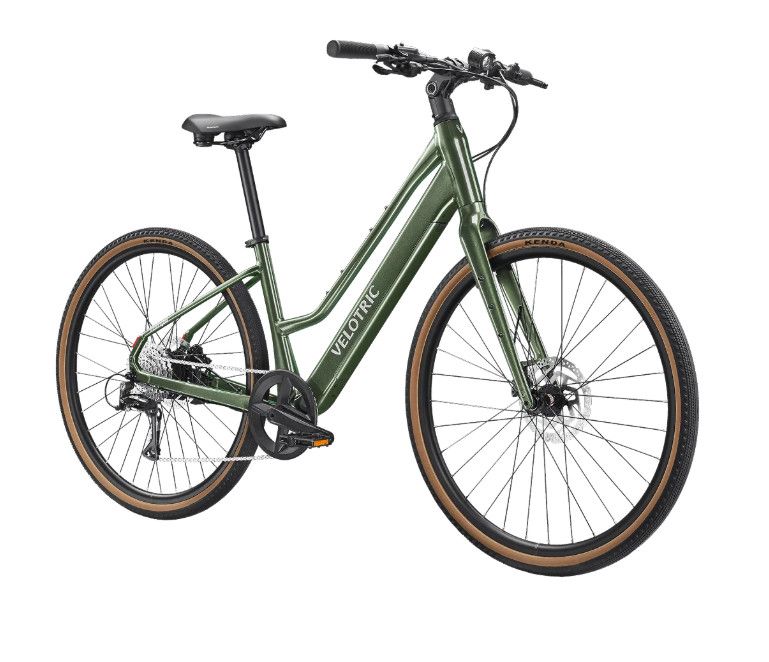 Velotric Tempo Ebike, Color: Forest Evergreen, Style: Mid-Step, Size: Regular