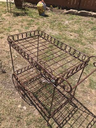 Metal Iron Tea, Garden, Bar Cart