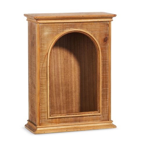 16&quot; Wooden Curio Mini Cabinet