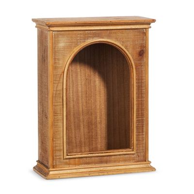16&quot; Wooden Curio Mini Cabinet