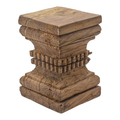 Carved Wooden Stool