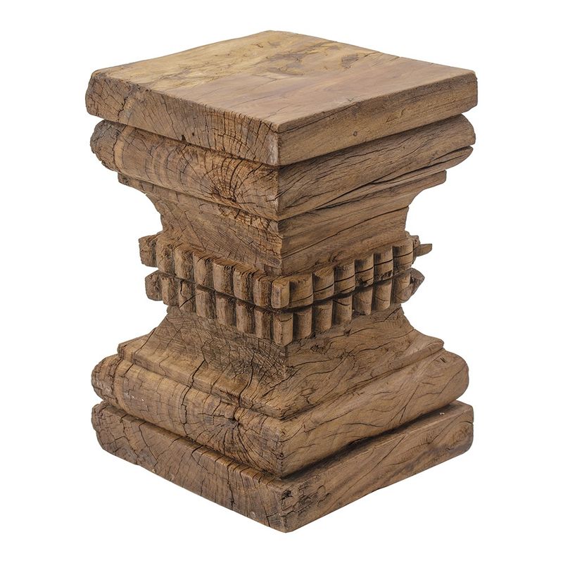Carved Wooden Stool