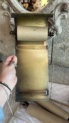 Bronze Scroll Note Roll w. Roll