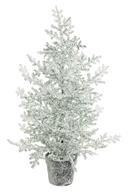 LARGE SNOW BUBBLE TREE IN POT, 32&quot;