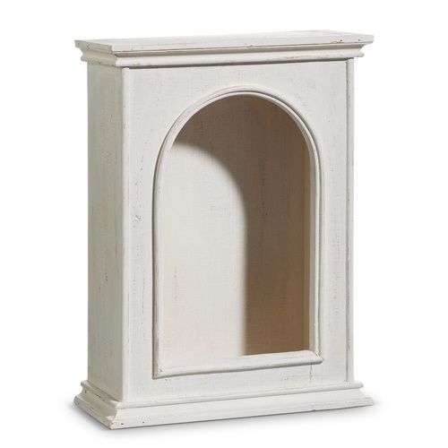 16&quot; WHITE CURIO MINI CABINET