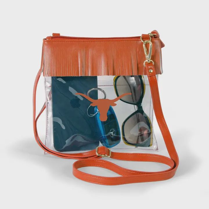 Texas Clear Crossbody with Fringe
