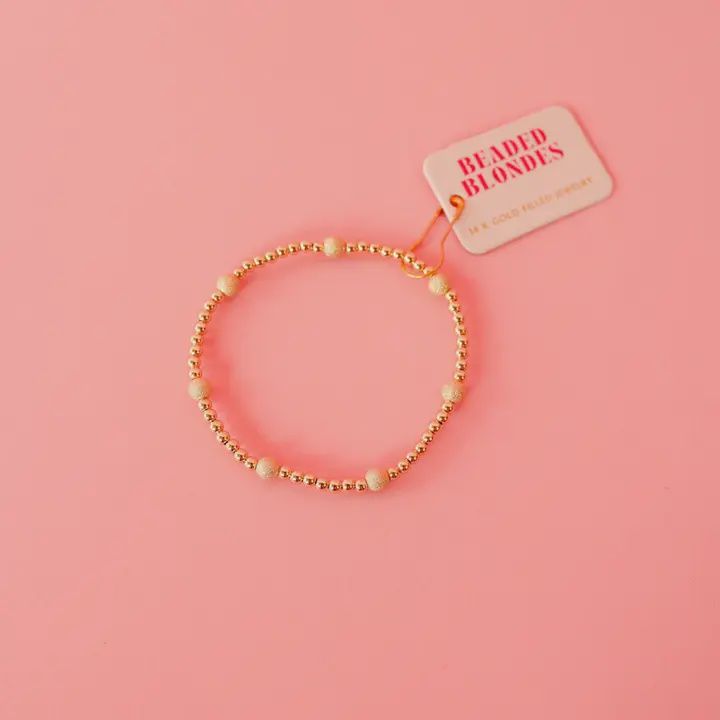 Beaded Blondes Stardust Olive Bracelet