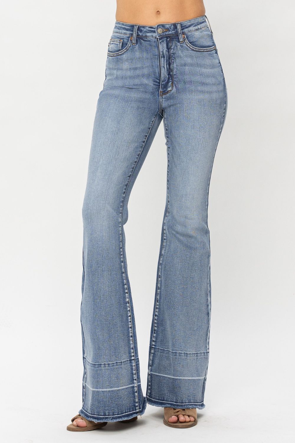 Tummy Control w/ Release Hem Flare Jeans