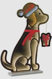 Infinity Dog w/Santa Hat &amp; Present