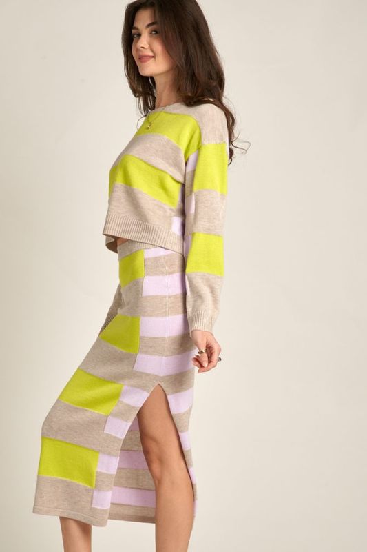 Midi Knitted Sweater Skirt