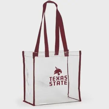 Texas State Clear Stadium Tote