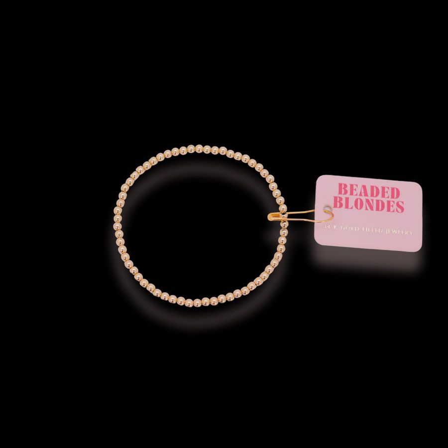 Beaded Blondes 3mm Gold Bracelet