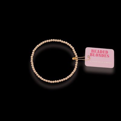 Beaded Blondes 3mm Gold Bracelet