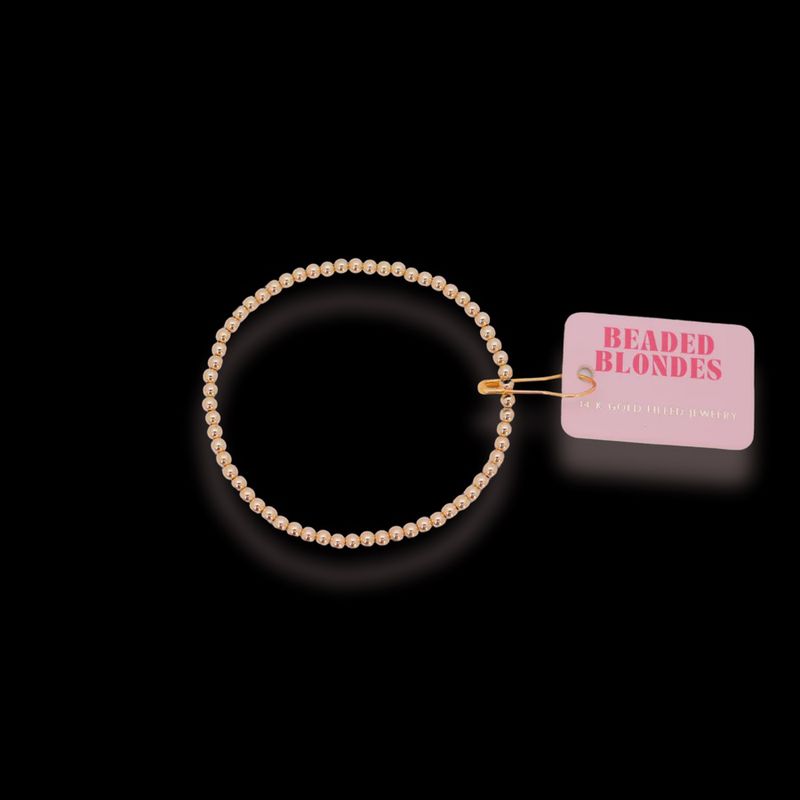 Beaded Blondes 3mm Gold Bracelet