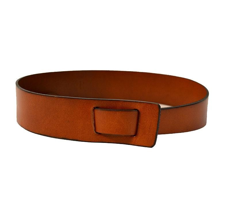Seaforth Brown Genuine Leather 2 Hole Belt