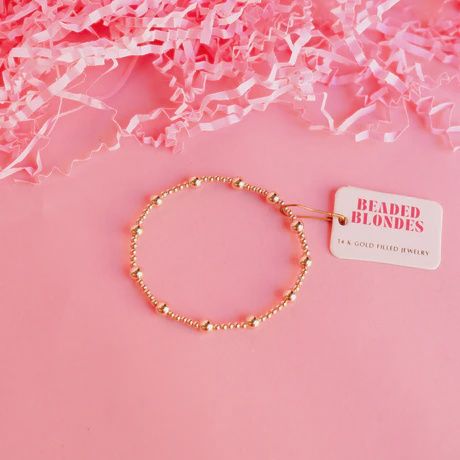 Beaded Blondes Lively Gold Bracelet