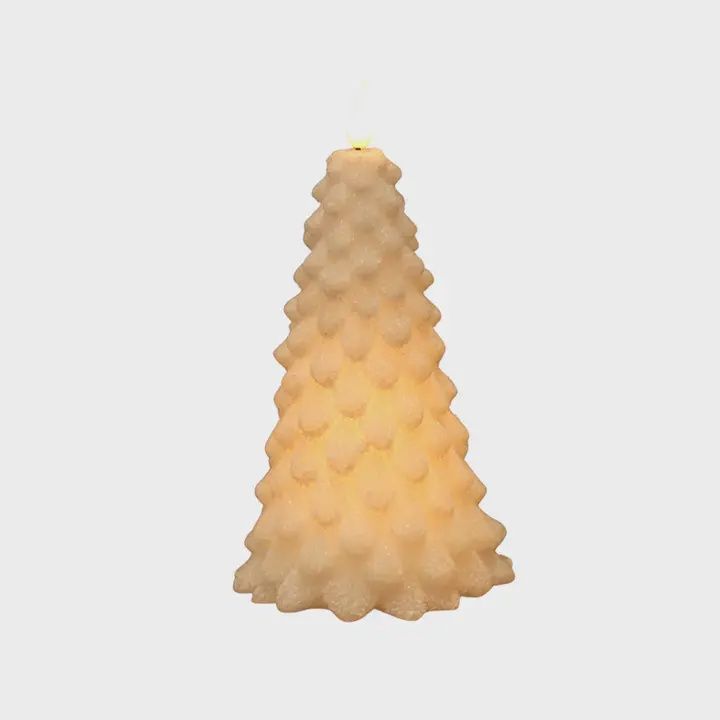 Small White LED Christmas Tree Candle