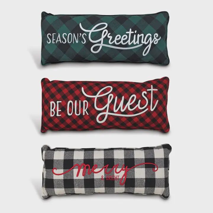 Fabric Holiday Design Pillow