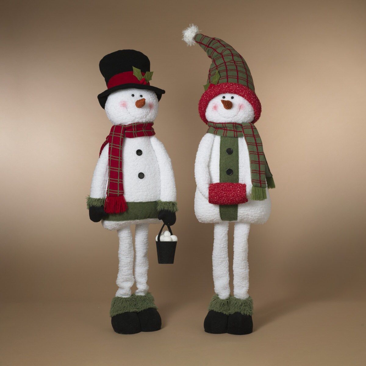 Plush Holiday Telescoping Snowman