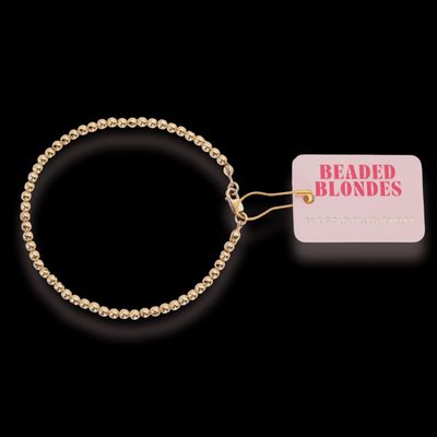3MM Gold Clasp Stretch Bracelet