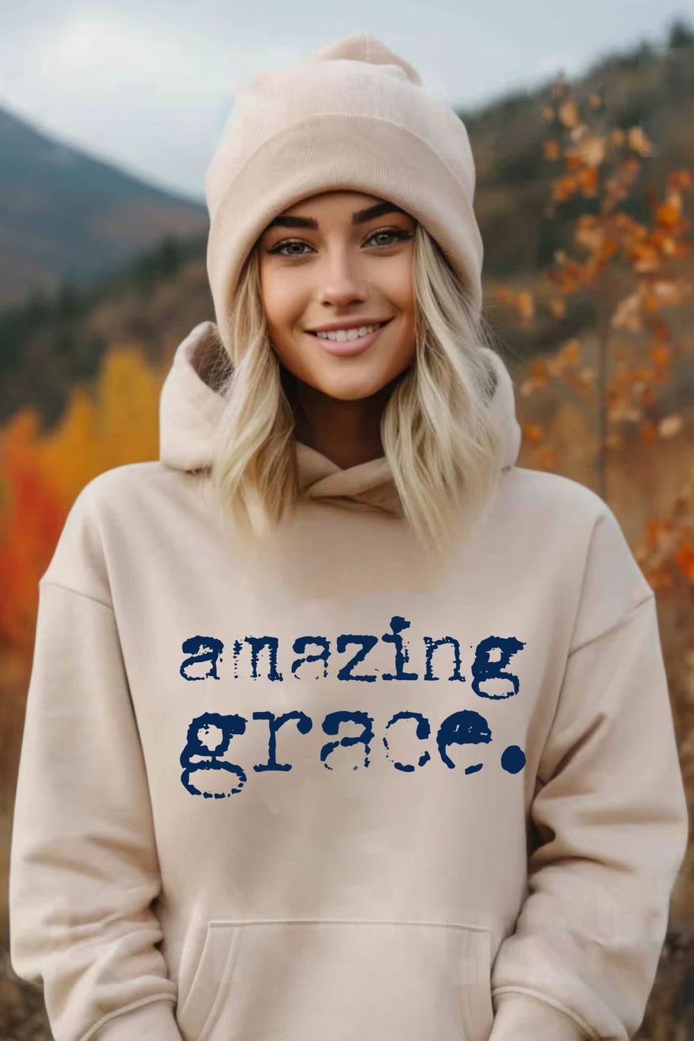 Amazing Grace Biege Hoodie