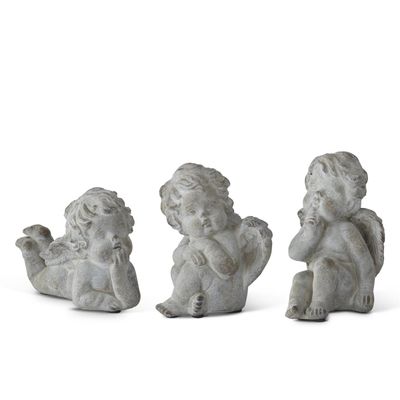 Stone Cherub Statues