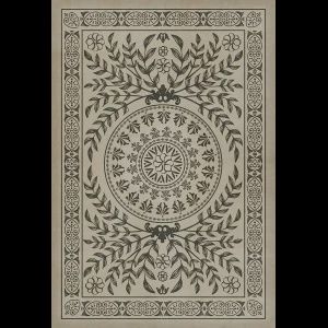 Drummond Castle - Vintage Vinyl Antique White 52x76 Rug